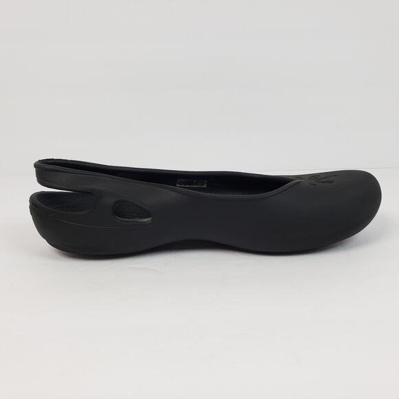 Crocs Taylor Slingback Womens Size 8 Black Slip On Comfort Ballet Flats Shoes - Picture 4 of 10